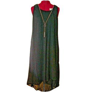 Thalia Sodi Womens Cordoba Dress Size Small Black Detachable Necklace Hi…